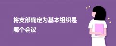 将支部确定为基本组织是哪个会议