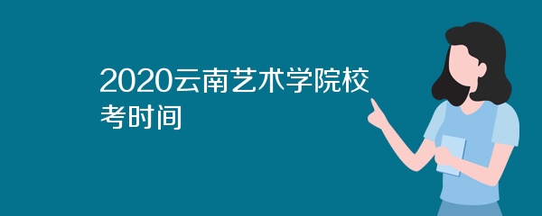 2020云南艺术学院校考时间