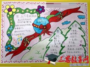 关于小学生重阳节的手抄报版面设计图素材