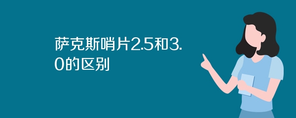 萨克斯哨片2.5和3.0的区别